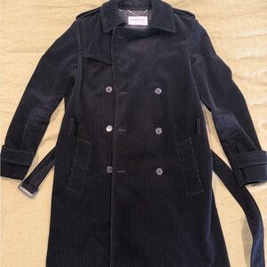 Saint Laurent FW 18 Corduroy Trench Coat